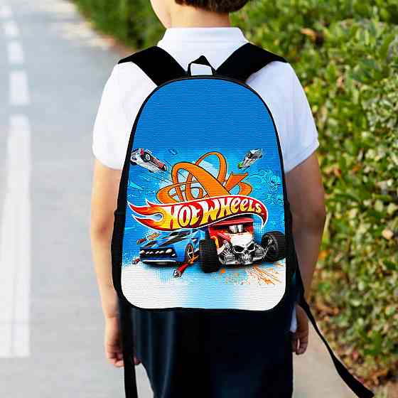 Рюкзак дитячий Хот Вілс "Hot Wheels" 34х27см, міський ранець для хлопчика з принтом (00396) Київ