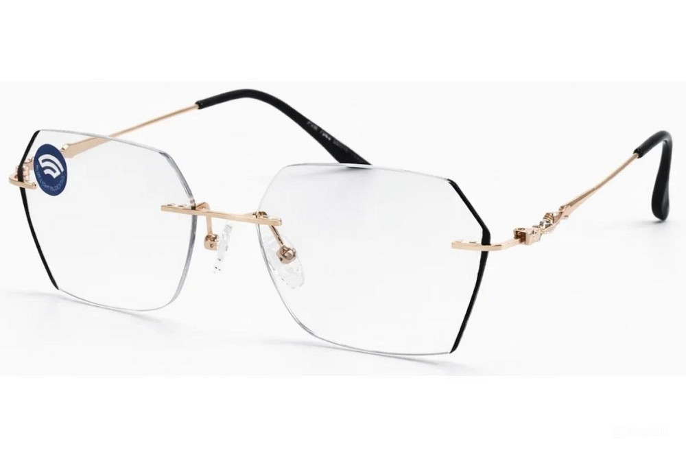 Окуляри безправні для зору із захистом Blue Blocker FM Золото-2.0 Луцьк - фото 1