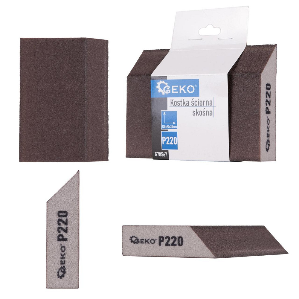 Шліфувальна губка "GeKo" трапеція 125х90х25мм P220 Киев - изображение 1