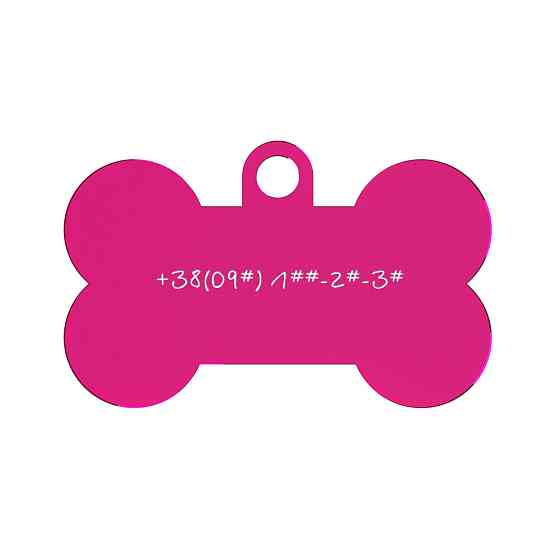 Адресник для собаки Rose 50x35мм Київ