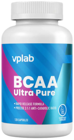Амінокислоти BCAA VPLab BCAA Ultra Pure 120 капс Київ