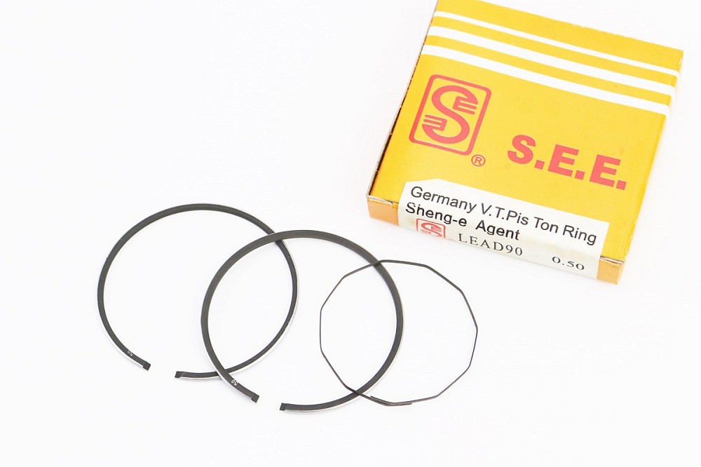 Кільця поршневі Honda LEAD90 48мм +0,50 жовта коробка (замки верхні) Київ - фото 1