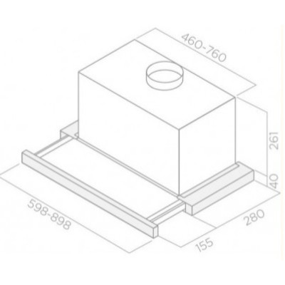 Вытяжка кухонная Elica TT26 PB IX/A/60 Винница - изображение 4