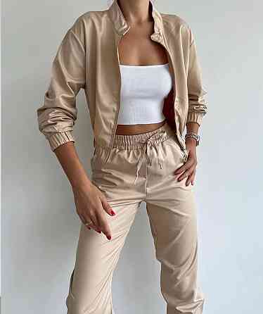 Жіночий стильний повсякденний костюм турецька плащівка Моко, 42/44 Одеса