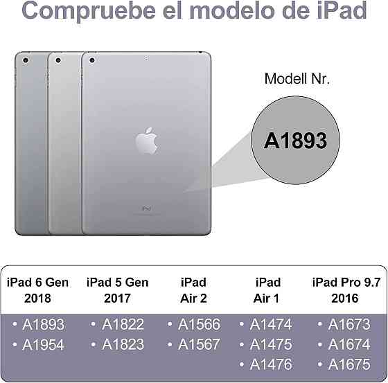 Чохол з магнітною Bluetooth клавіатурою для iPad 9.7”, iPad 5, 6 покоління, Pro, Air 1/2 з підсвіткою, тримачем стилуса лавандовий Київ