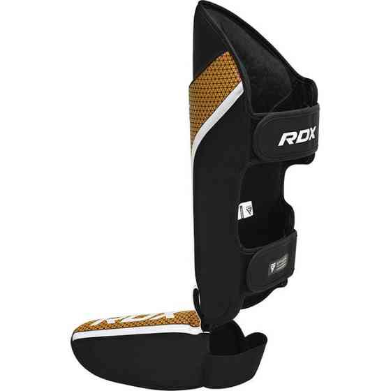 Захист гомілки та стопи RDX SHIN INSTEP AURA PLUS T-17 Black Golden XL Каменское