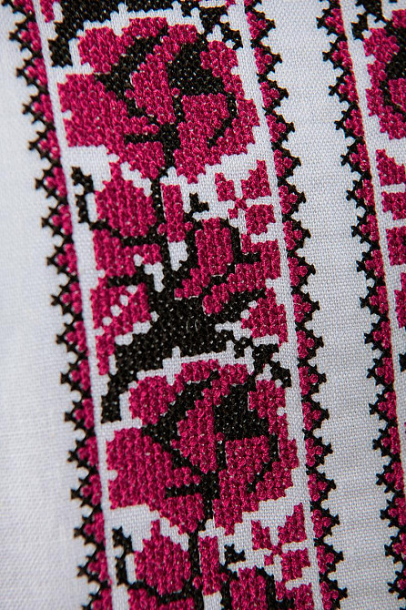 Вышиванка женская льняная, белая топ Киев - изображение 4