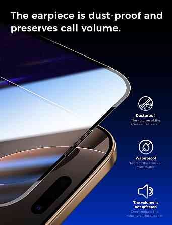Захисне скло MAGIC JOHN iPhone 16 Pro 6.3" Прозоре 2 шт 9H HD без бульбашок автоочищення пилу олеофобне Київ