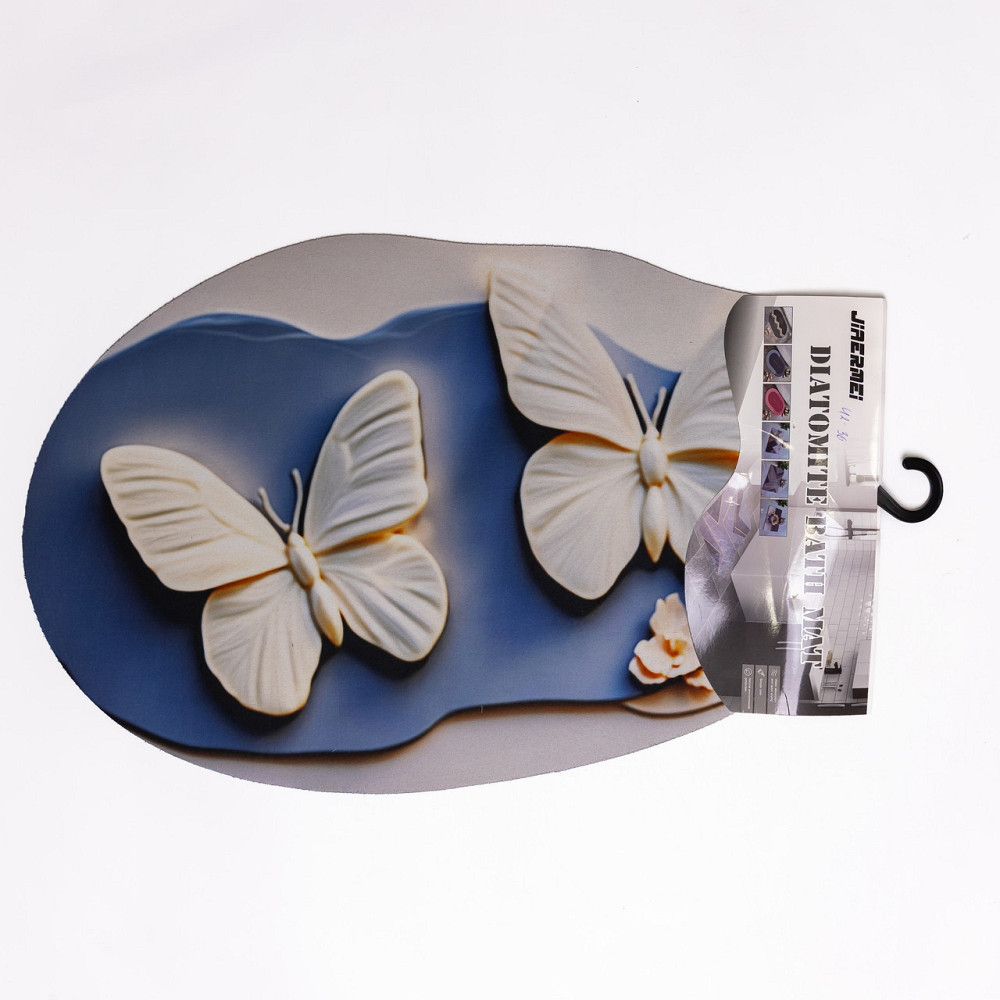 Jiamat Килимок для ванної кімнати з 3D-ефектом Hover Bloom 38*58 см діатомітовий Синій HP-42-36 Коломия - фото 4