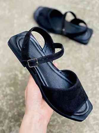 RONE Босоніжки жіночі RONE 543 чорні (літо, замша натуральна) (3936) Коломыя