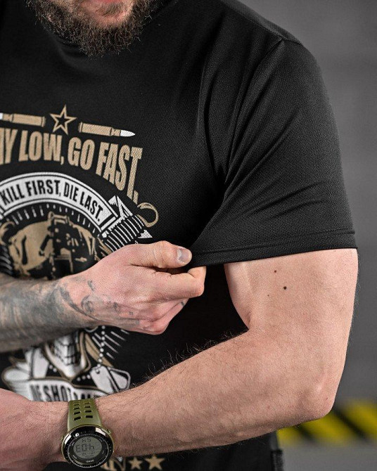 Тактична футболка Oblivion Go fast Oblivion black ДЛ6582 Одеса - фото 7