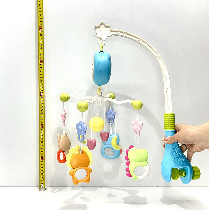 Мобіль для ліжечка зі звуковими ефектами та проектором Блакитний (368-10) Чернігів - фото 2