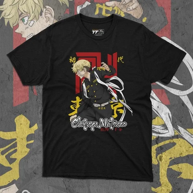 Футболка для підлітка хлопчика з принтом Токийские Мстители Чифую Мацуно 2 Розмір 160 Anime10603 Дніпро - фото 1