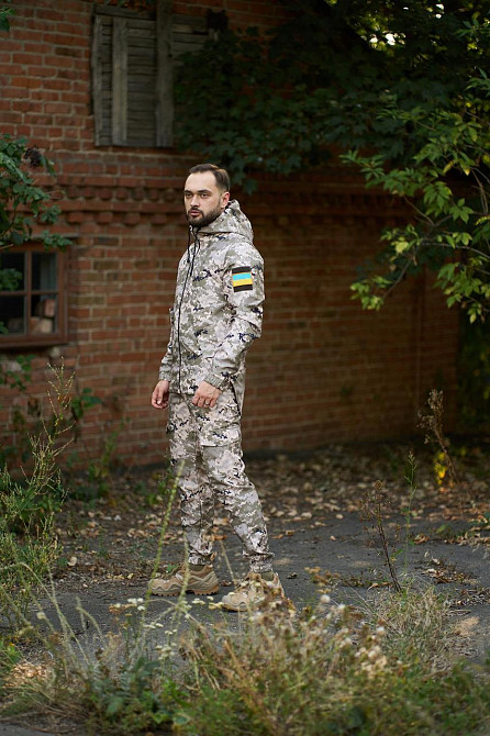 Чоловічий тактичний костюм літній військовий, комплект куртка Terra піксель + штани на манжетах, тактична форма XL Одеса - фото 7