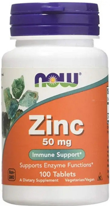 Цинк Now Foods Zinc 50 мг 100 таб Киев - изображение 1