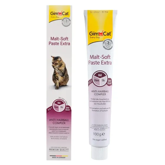 Паста ДжимКет GimCat Malt Soft Extra для вывода шерсти 100 г (G-407531/417936) Винница