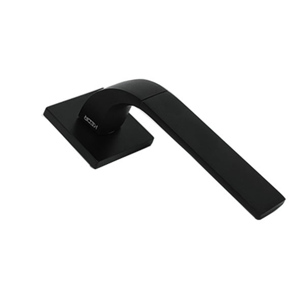 Ручка для дверей на квадратній розетці Кедр Ультра 21.170 чорний матовий Київ - фото 2