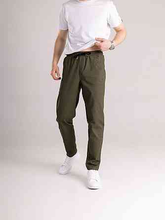 Коттоновые брюки мужские весенние осенние хаки с карманами Pobedov Step Киев