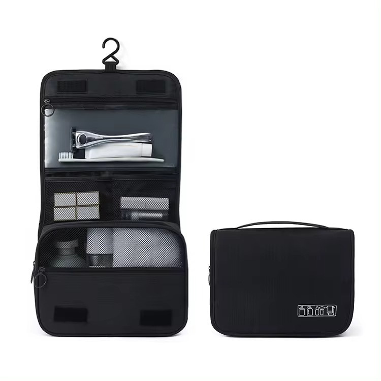 Косметичка с подвесным крючком дорожная для ванной, черная Каменец-Подольский - изображение 4