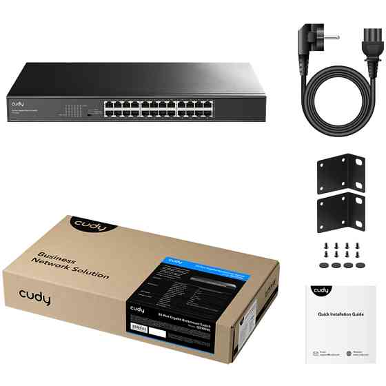 Комутатор Cudy GS1024L, 24 портовий Gigabit Metal Switch, 19" RM Вінниця