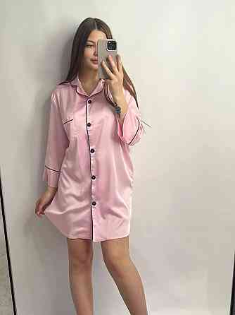 Женская ночная рубашка удлиненная шелковая L Зефирный Харьков