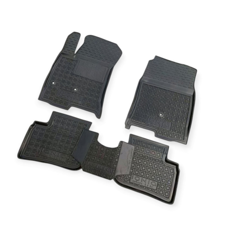 Килимки Хюндай loniq (electric) 2021-> борт 2,5 см, з перемичкою салону Мукачево - фото 1