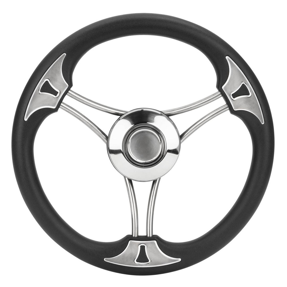 Рулевое колесо в лодку катер нержавейка и пластик 13,5 Киев - изображение 2