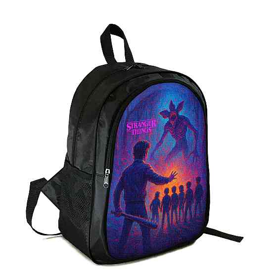 Рюкзак підлітковий/шкільний 38×28 см з принтом Дуже дивні справи / Stranger Things на два відділення для хлопчика, дівчин (4415) Київ