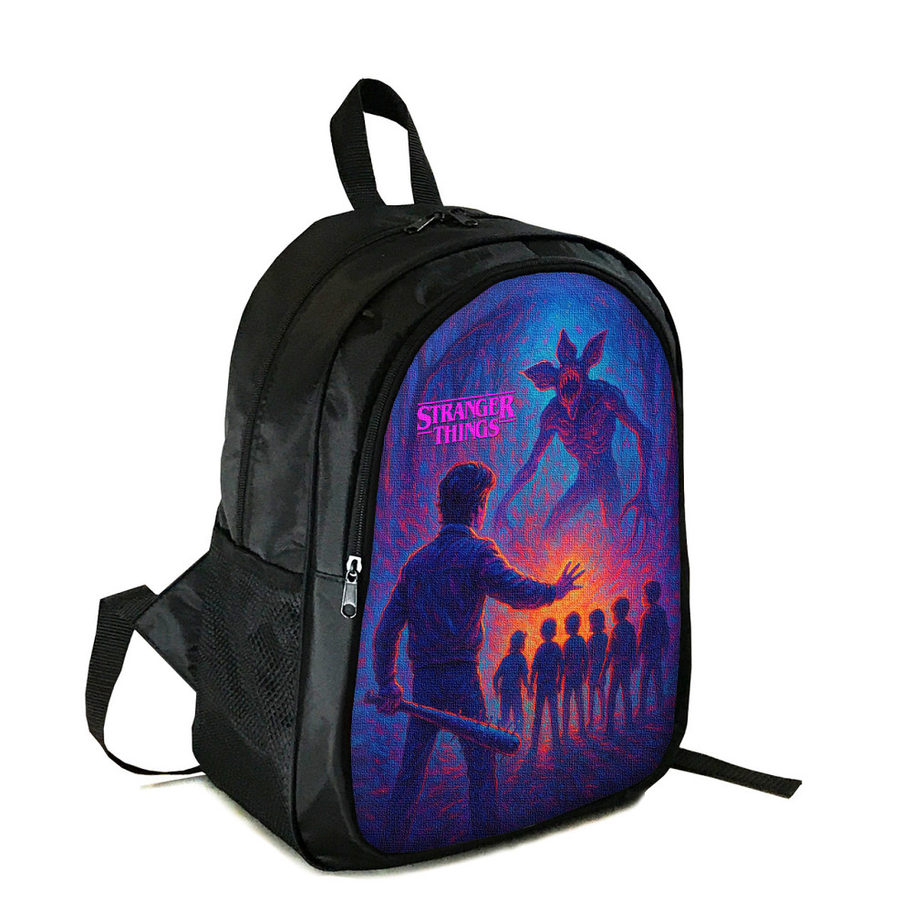 Рюкзак підлітковий/шкільний 38×28 см з принтом Дуже дивні справи / Stranger Things на два відділення для хлопчика, дівчин (4415) Київ - фото 1