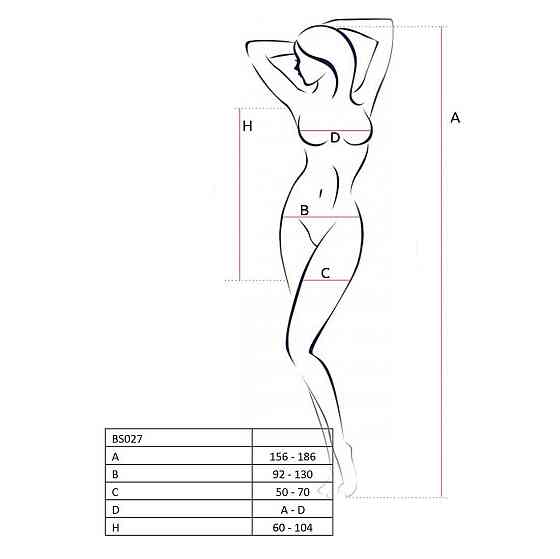 Бодістокінг Passion BS027 white, сукня-сітка на бретелях, дуже відверта Sex Aura Київ