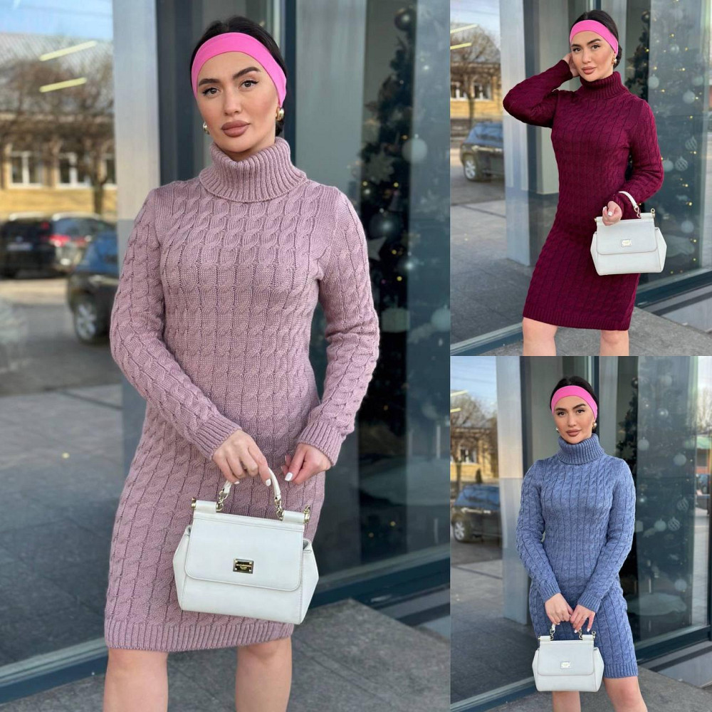 Женское вязаное платье с горлом.  42-48р. Киев - изображение 7