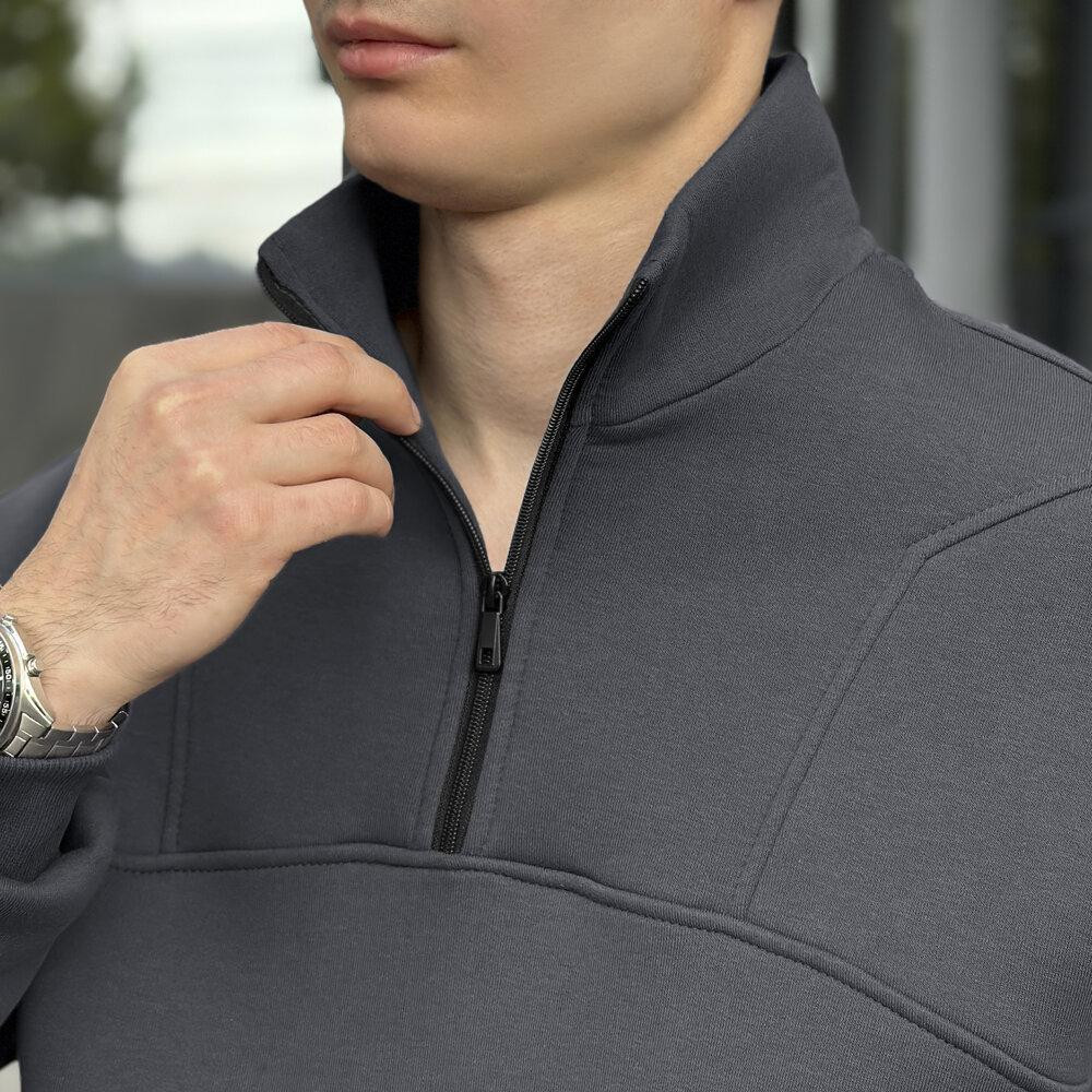 Комплект штани та кофта Pobedov Grand ЗИМА. Темно-сірий спортивний костюм Київ - фото 9