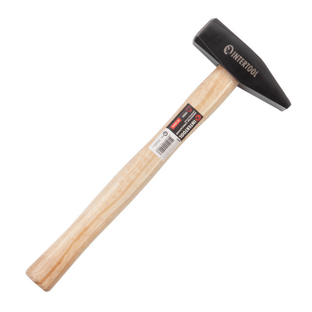 Молоток слесарный, 1000 г, ручка из ясеня INTERTOOL HT-0249 Киев - изображение 1