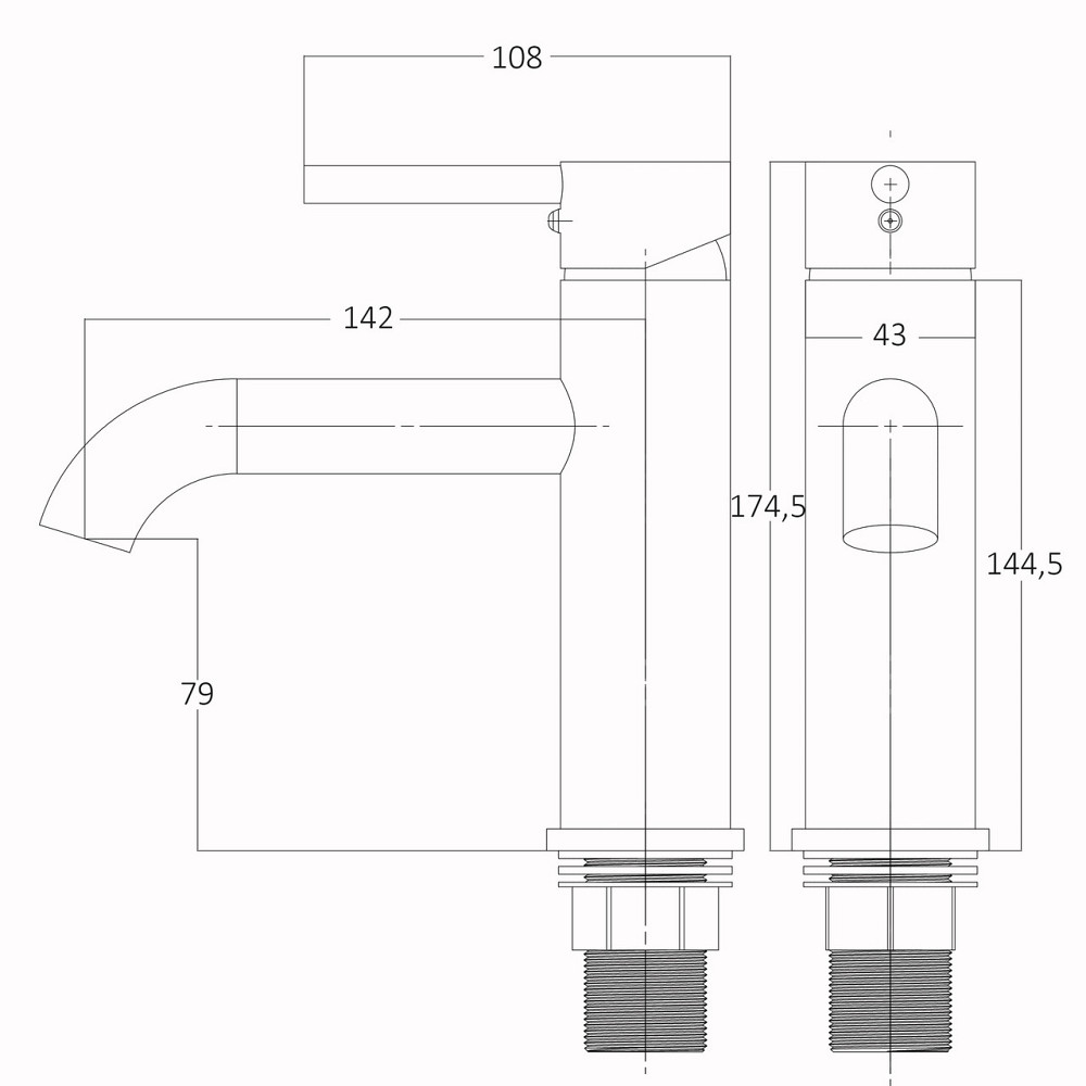 Смеситель для умывальника Globus Lux LAZER Pro GLPR-401-00 (000028927) Киев - изображение 8