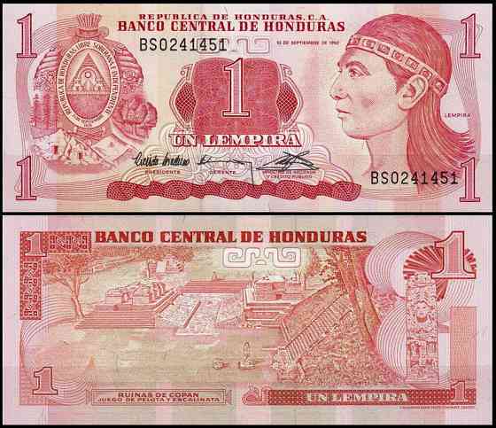 Гондурас Honduras - 1 Lempira 1992 UNC Полтава