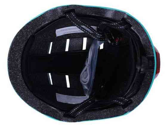 Шлем для самокатов, скейтов GTS-H-039 с габаритным фонарем (бирюзовый, size L) Мукачево