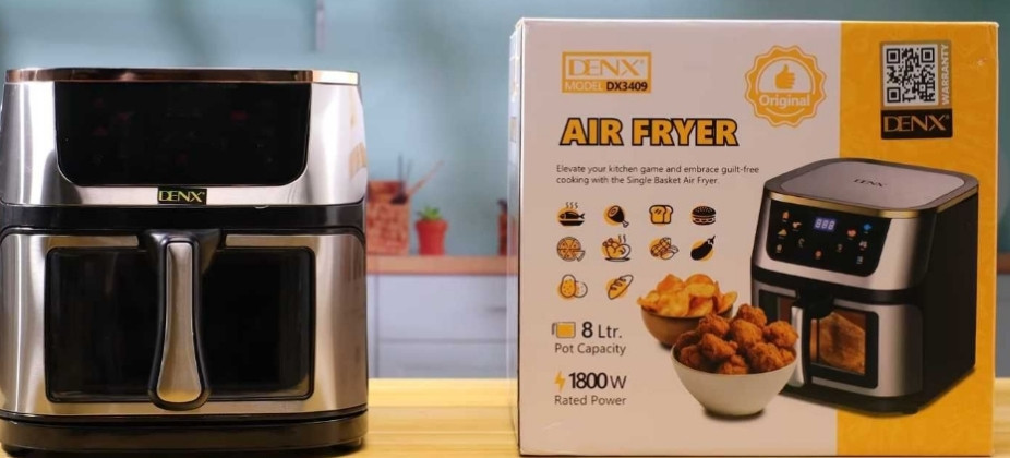 Мультипіч Аерогриль фритюрниця DENX DX3409 8 л 1800 Вт оглядове вікно. Харків - фото 1