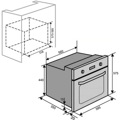 Духовой шкаф LUXELL A68-SF3 (FDT) BLACK Винница - изображение 5