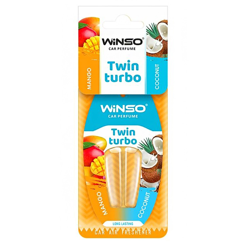 Ароматизатор з подвійною капсулою Winso Twin Turbo - Mango & Coconut Львів - фото 1