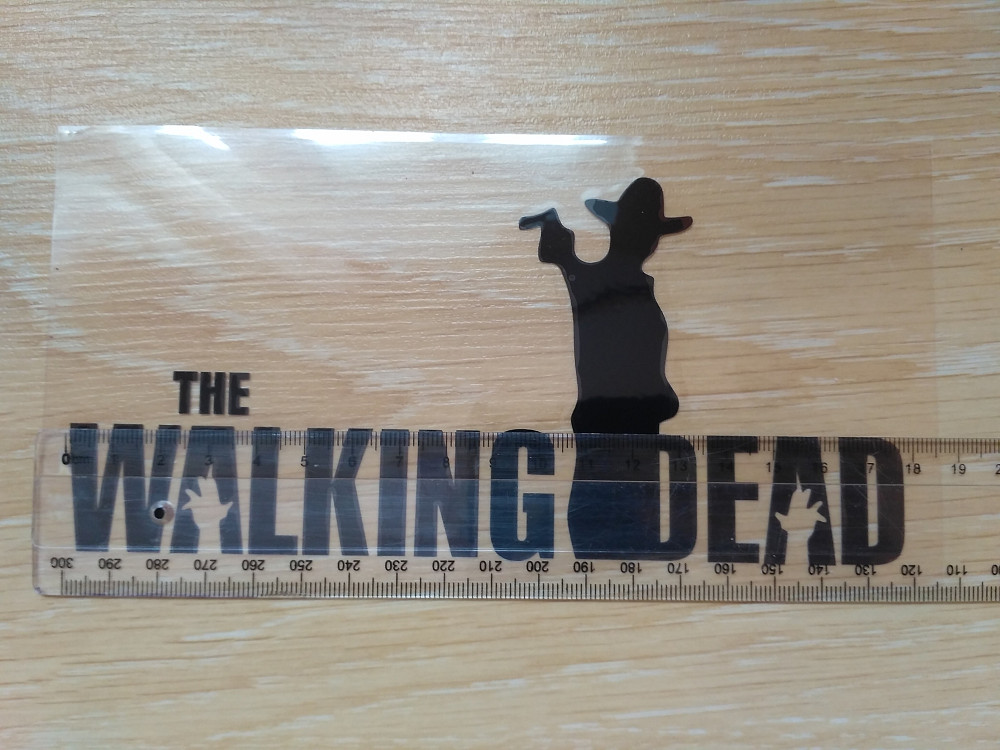 Наклейка на авто Ходячие мертвецы Черная Киев - изображение 4