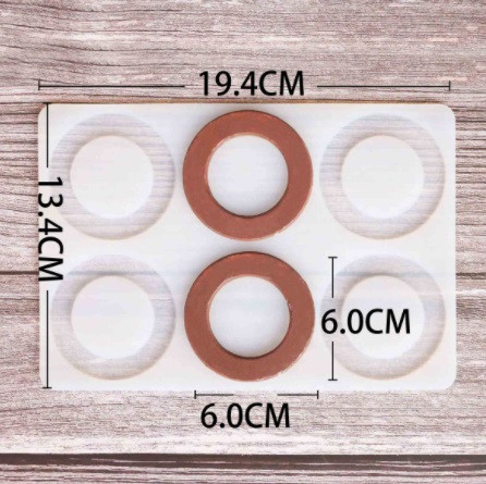 Формочка для шоколада Круги 194 на 134 мм серый Киев - изображение 2