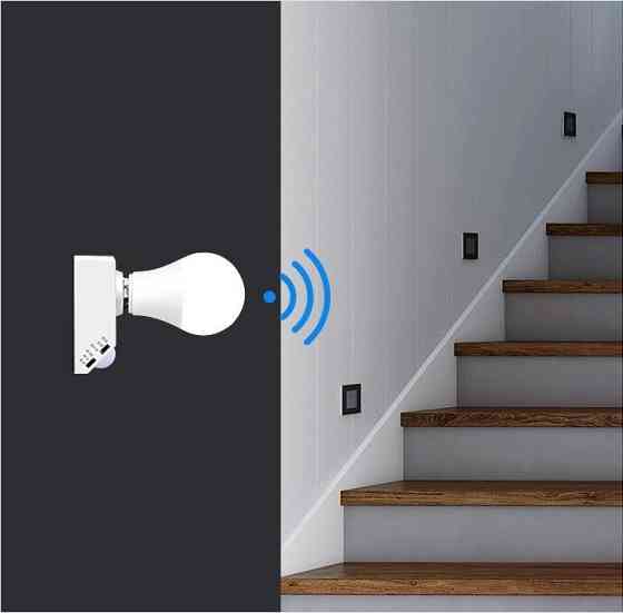 Лампа LED E27 9Вт с датчиком звука и света Киев