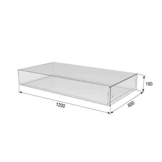 Коробка витрина EKOSTAR со столом 1200х600х180 Киев