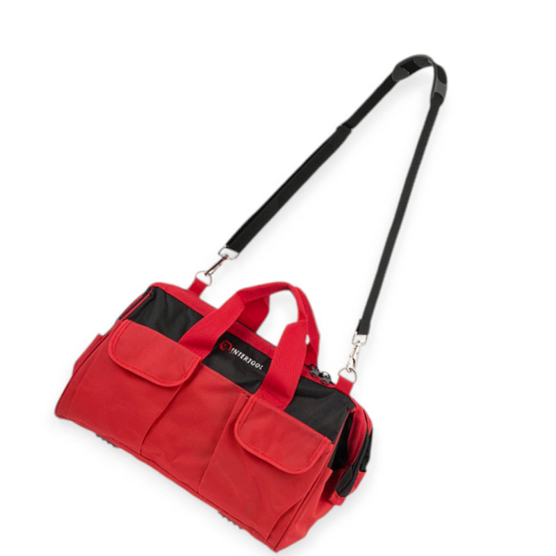 Сумка для инструмента 405х230х300мм 16 карманов красно-черная Мукачево - изображение 4