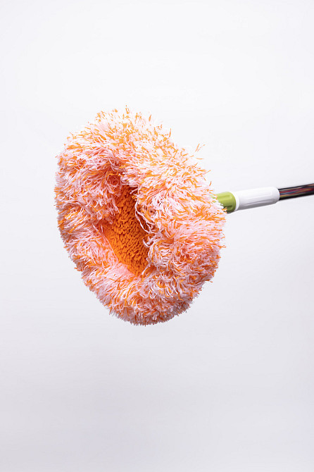 Швабра з телескопічною ручкою та круглою насадкою Київ - фото 3