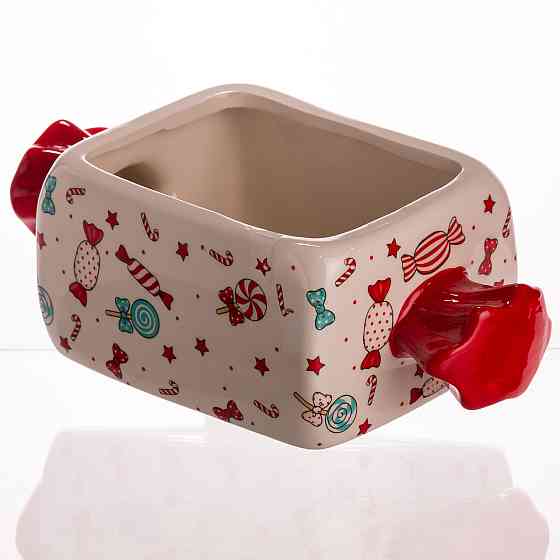 Новорічна фарфоровая конфетниця 24×11.5 см Київ