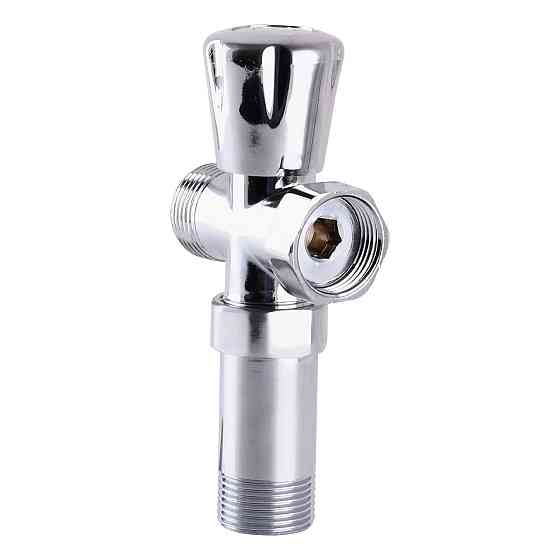 Кран вентильный для стиральной машины SELBA 3/4″x3/4″x3/4″ с удлинителем A7250 (000000709) Киев