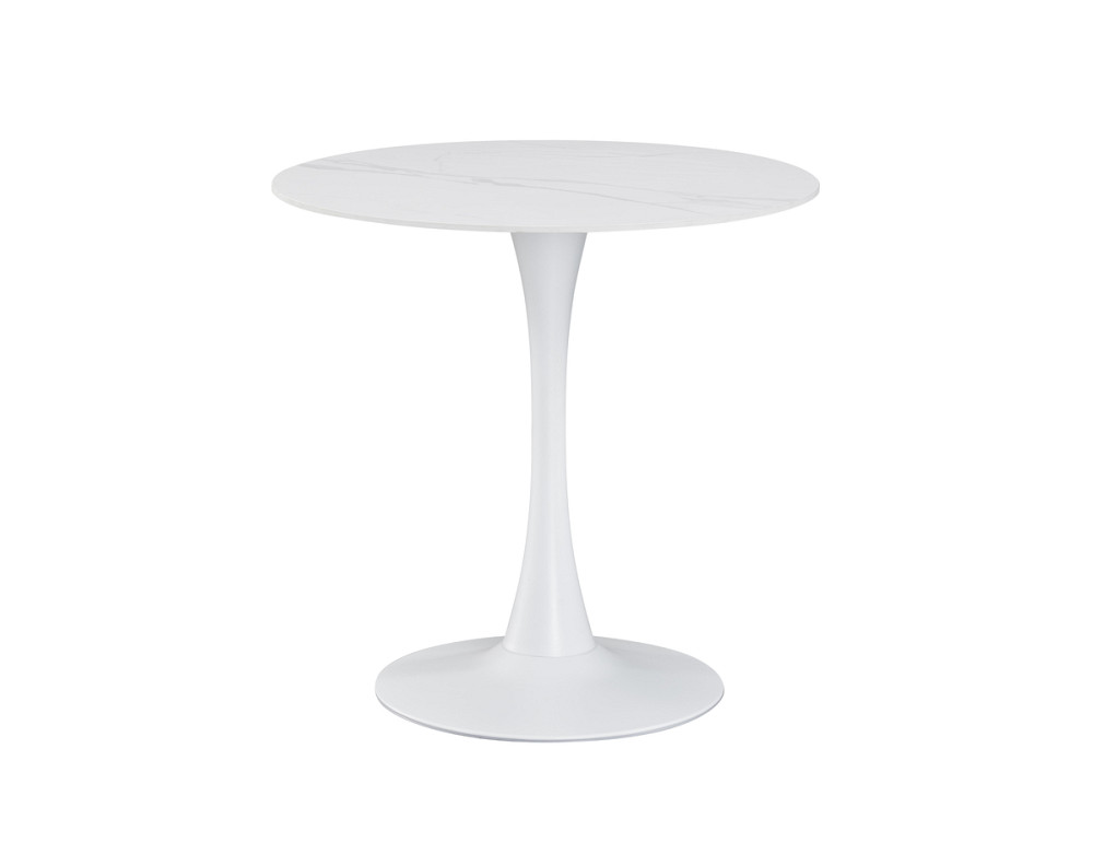 Стіл Опал (D=80), білий/кераміка білий Днепр - изображение 5