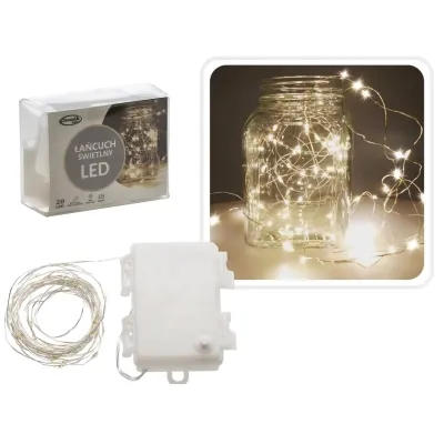 Гирлянда Chomik Струна 2.3 м 20 LED Теплый белый (5900779802636) Винница - изображение 4