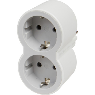 Сетевой разветвитель LEGRAND СТАНДАРТ 2х2К+З фронтальні розетки , колір Білий/Сірий (694516) Винница - изображение 2